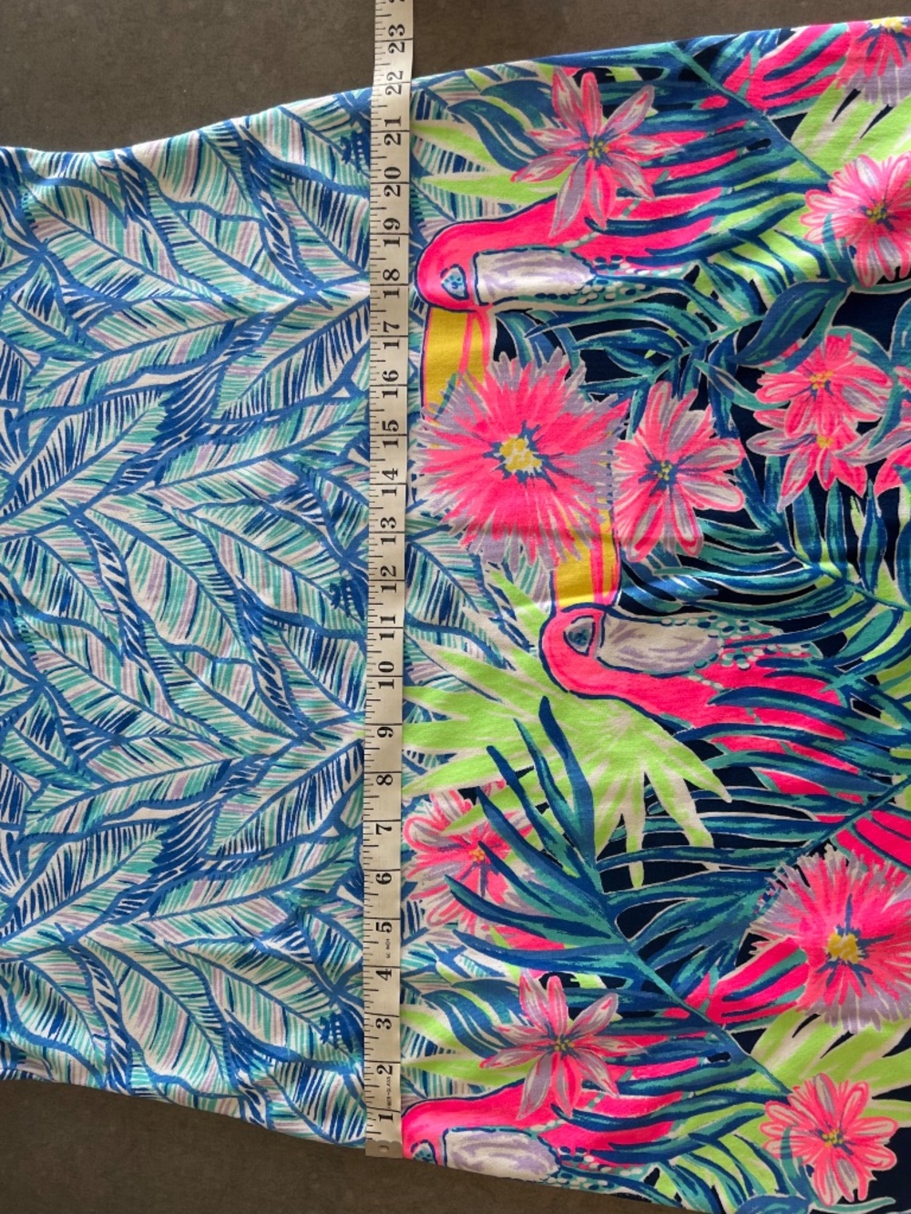 Lilly Pulitzer Harper French Terry Shift in Bennet Blue Let's Mango XL EUC - Picture 7 of 7
